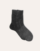 Ribbed Laminated Socks in Black-Socks-Maria La Rosa-OS-Mercantile Portland