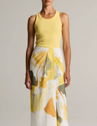 Ribbed Scoop-Neck Tank in Limone-Tops-VINCE-Limone-XS-Mercantile Portland