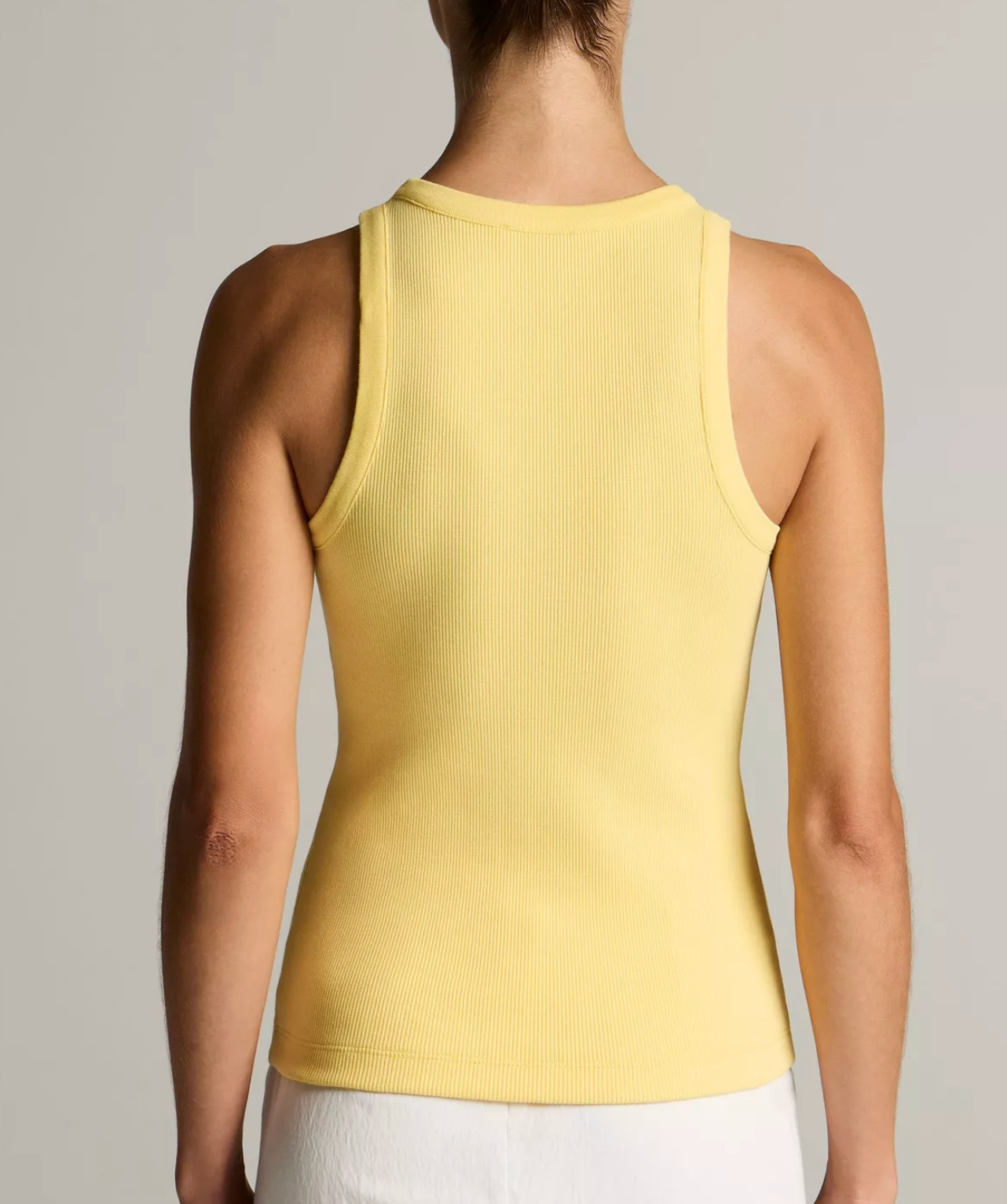Ribbed Scoop-Neck Tank in Limone-Tops-VINCE-Limone-XS-Mercantile Portland