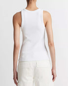 Ribbed Scoop-Neck Tank-Tops-Vince-Optic White-XXS-Mercantile Portland