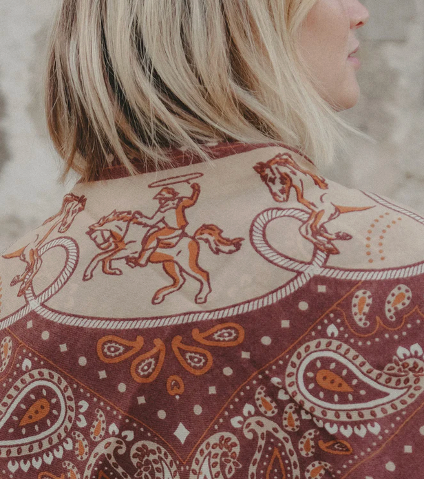 Rodeo Capuccino Scarf-Scarves and Wraps-Maison Lecomte-Capuccino-OS-Mercantile Portland