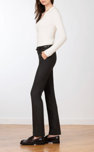 Romeo Straight Leg Flannel Trouser in Charcoal-Pants-Avenue Montaigne-Charcoal-0-Mercantile Portland