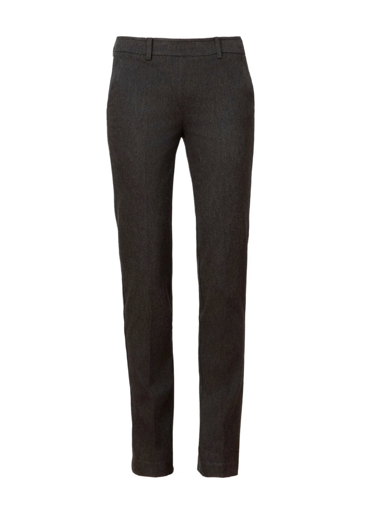 Romeo Straight Leg Flannerl Trouser in Charcoal-Pants-AVENUE MONTAIGN-Charcoal-0-Mercantile Portland