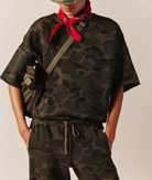 Romeo Sweatshirt in Camo Sage-Tops-Xirena-Camo Sage-XS-Mercantile Portland