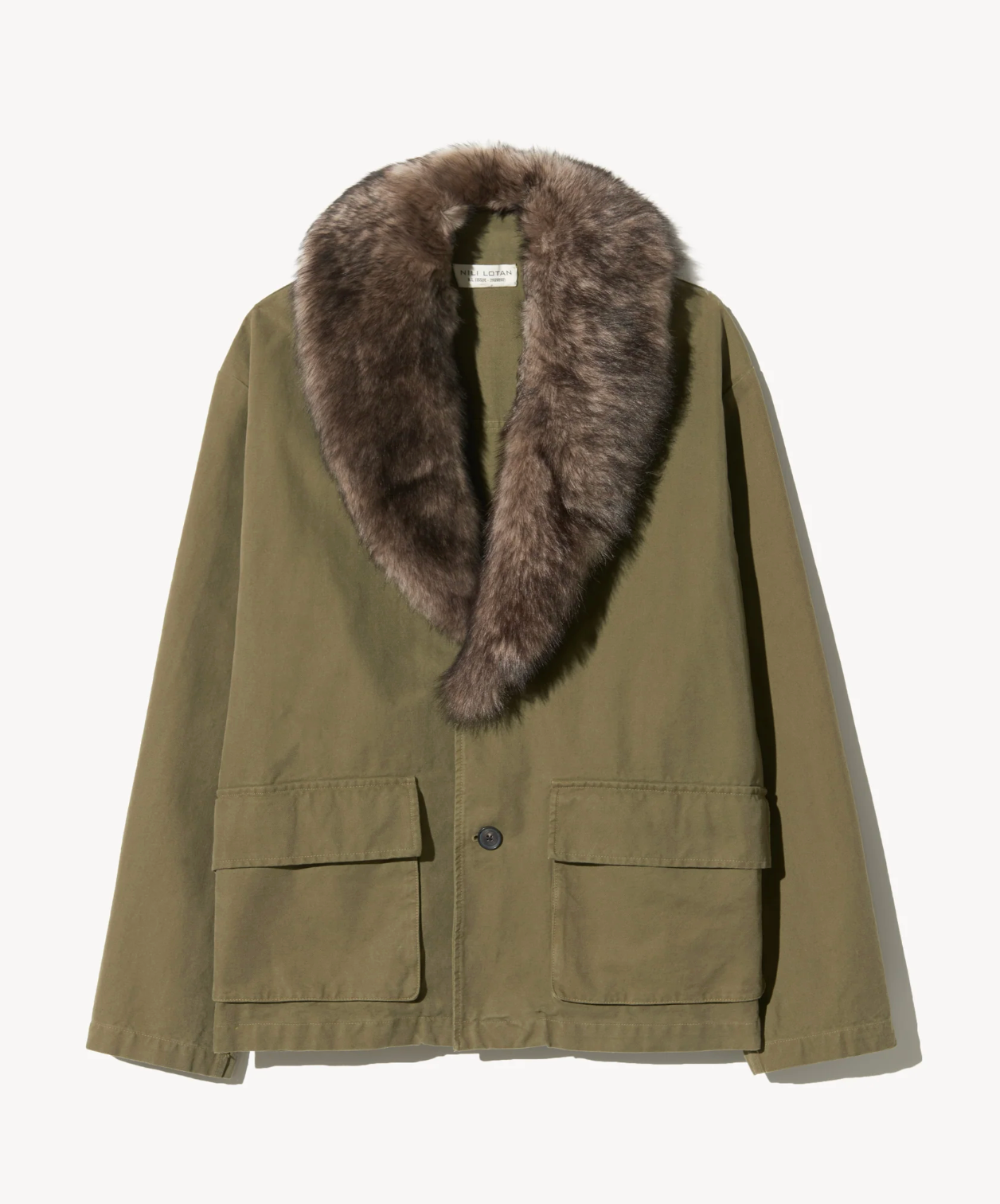 Ronay Parka-Outerwear-Nili Lotan-Olive Green-XS-Mercantile Portland