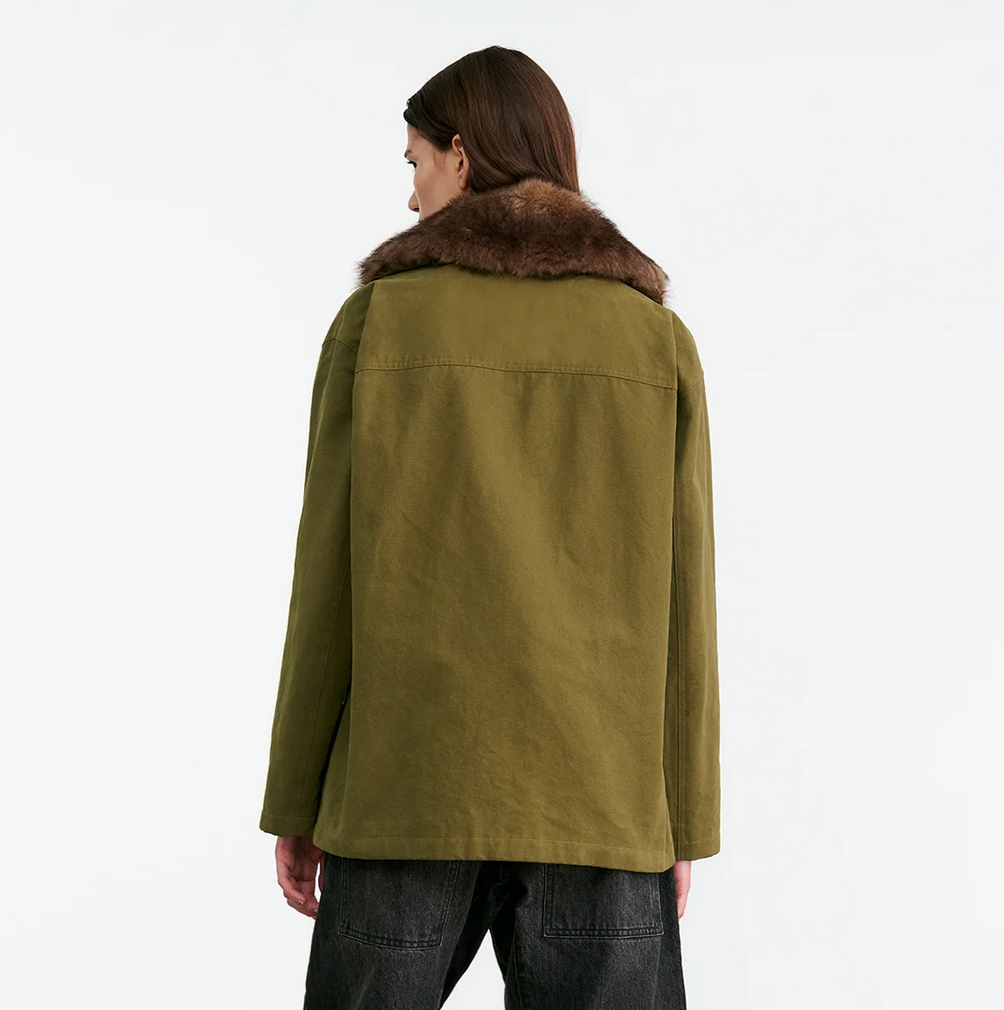 Ronay Parka-Outerwear-Nili Lotan-Olive Green-XS-Mercantile Portland