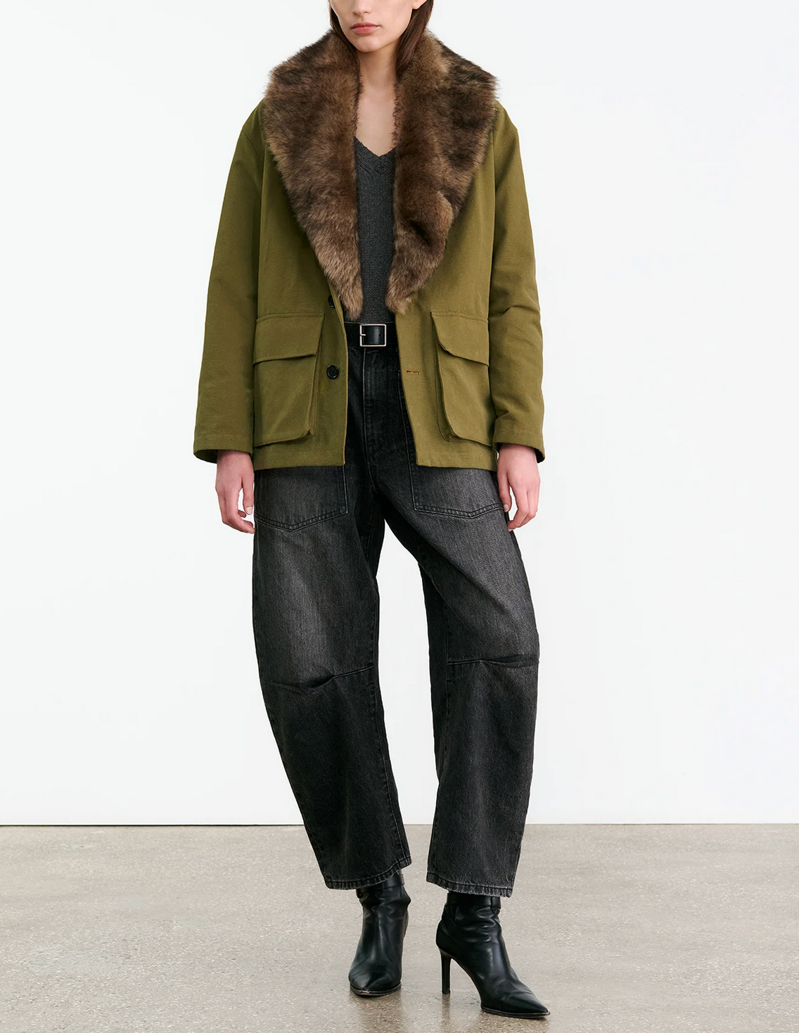 Ronay Parka-Outerwear-Nili Lotan-Olive Green-XS-Mercantile Portland