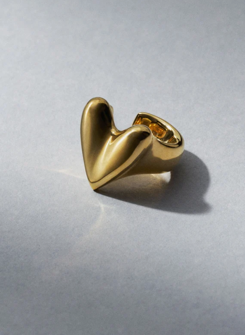 Roscida Heart Ear Cuff-Jewelry-Otiumberg-Gold-OS-Mercantile Portland