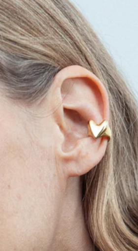 Roscida Heart Ear Cuff-Jewelry-Otiumberg-Gold-OS-Mercantile Portland