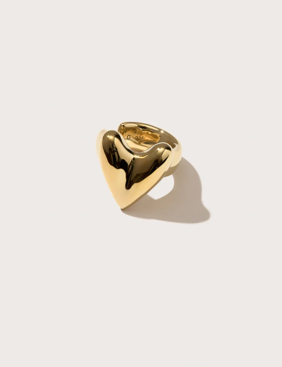 Roscida Heart Ear Cuff-Jewelry-Otiumberg-Gold-OS-Mercantile Portland