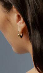 Roscida Heart Hoop in Gold Vermeil-Jewelry-Otiumberg-Gold-OS-Mercantile Portland