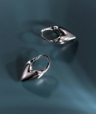 Roscida Heart Hoop in Sterling Silver-Jewelry-Otiumberg-Sterling Silver-OS-Mercantile Portland