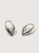 Roscida Heart Hoop in Sterling Silver-Jewelry-Otiumberg-Sterling Silver-OS-Mercantile Portland