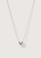 Roscida Heart Necklace in Sterling Silver-Jewelry-Otiumberg-Silver-OS-Mercantile Portland