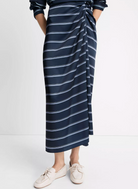 Rugby Stripe Skirt-Clothing-Vince-Coastal Blue/Slate-00-Mercantile Portland