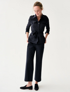 Safari Jacket in Navy Tropical Wool-Jackets-Mashburn-Navy-XS-Mercantile Portland