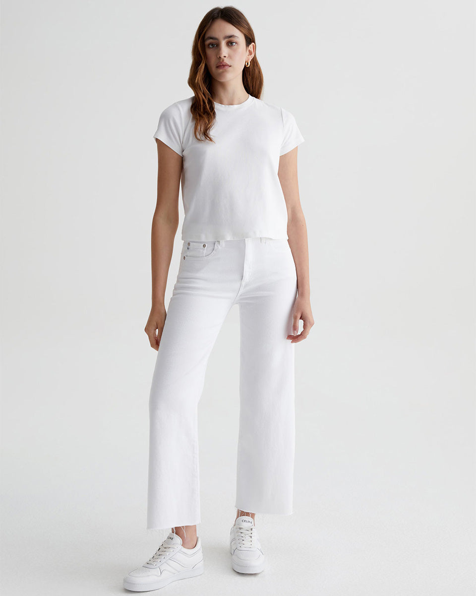 Saige Wide Leg Crop-Denim-AG-Modern White • AG-24-Mercantile Portland