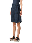 Sailor Fioretta Bermuda Short-Clothing-Akris Punto-Navy Denim-2-Mercantile Portland