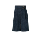 Sailor Fioretta Bermuda Short-Clothing-Akris Punto-Navy Denim-2-Mercantile Portland