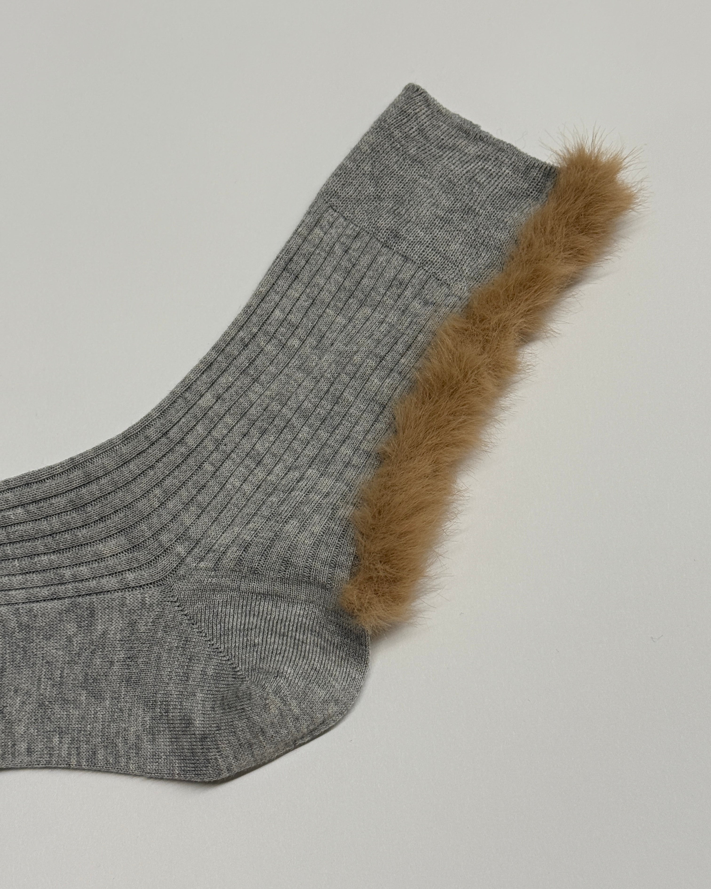Saint Moritz Fur Socks-Socks-Maria La Rosa-OS-Perla-Mercantile Portland