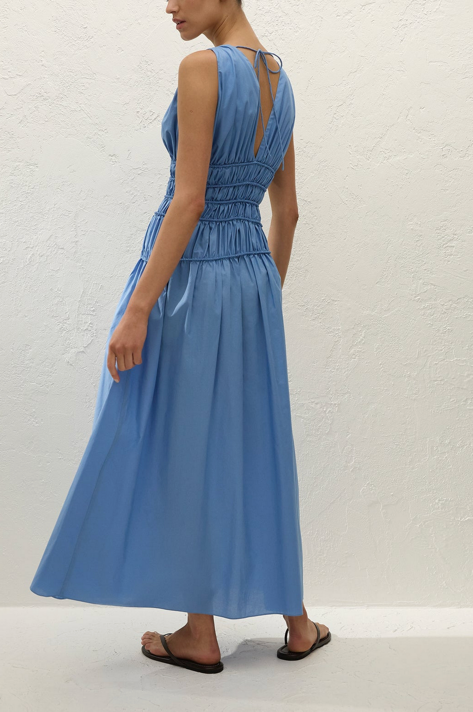 Saja Maxi Dress in Venice Blue-Dresses-FAITHFULL-Venice Blue-2-Mercantile Portland