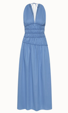 Saja Maxi Dress in Venice Blue-Dresses-FAITHFULL-Venice Blue-2-Mercantile Portland