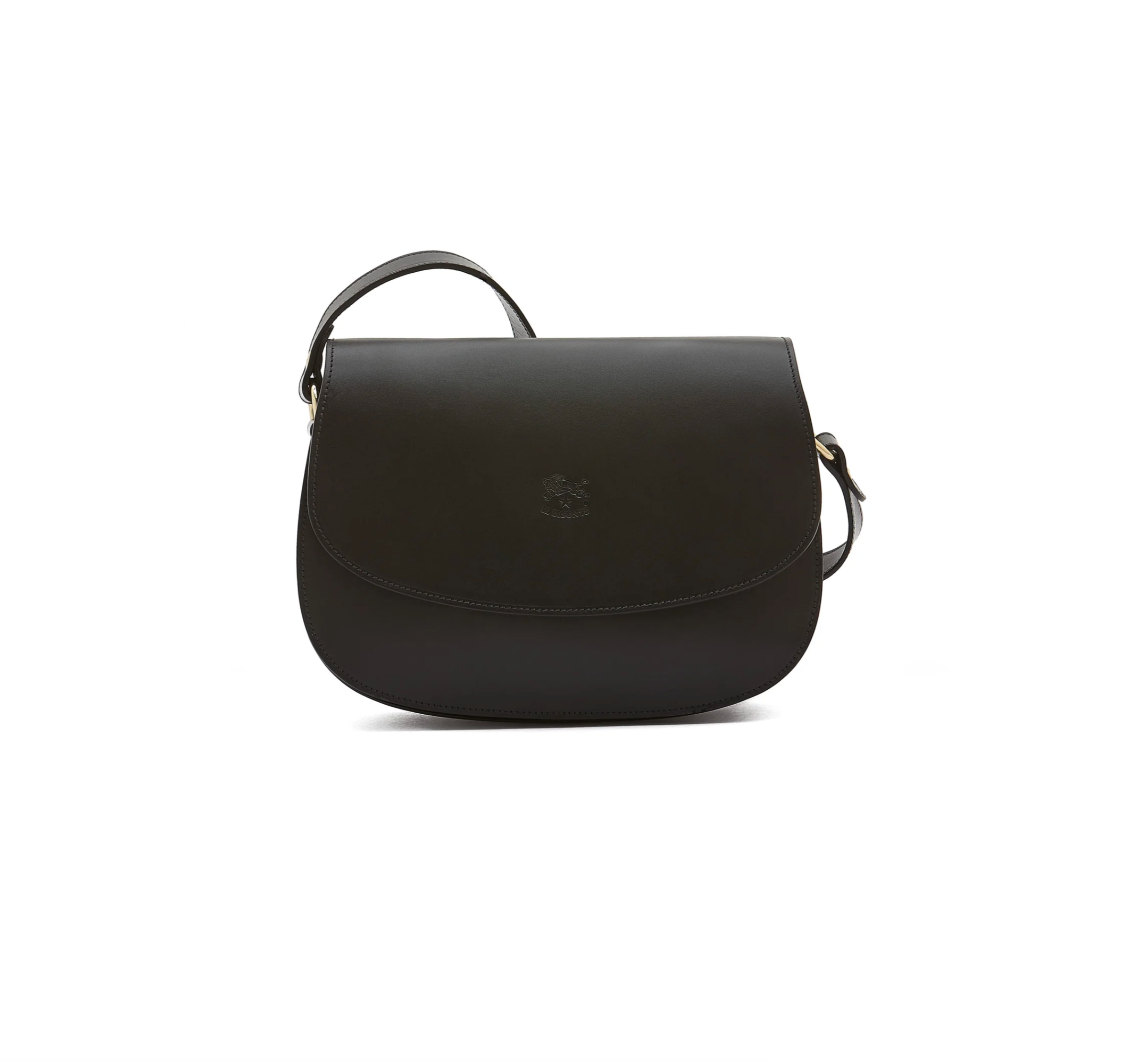 Salina Leather Crossbody Bag-Accessories-IL BISONTE-Black-OS-Mercantile Portland