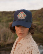 Sally Sells Seashells Trucker Hat-Hats-Freya-Navy-OS-Mercantile Portland