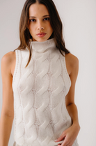 Salvia Sleeveless Cable Turtleneck-Sweaters-Sablyn-GDN-S-Mercantile Portland