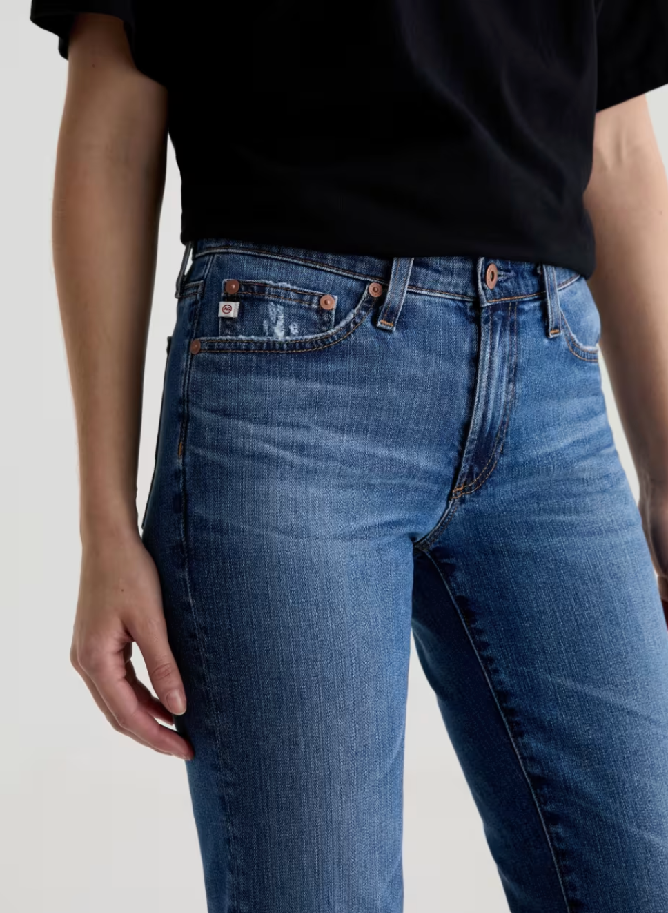 Sandra Low Rise Denim in 15 Years Prague-Denim-AG Jeans-15 Years Prague-25-Mercantile Portland