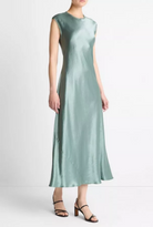 Satin Cap-Sleeve Slip Dress-Clothing-Vince-Deep Patina-XXS-Mercantile Portland