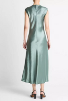 Satin Cap-Sleeve Slip Dress-Clothing-Vince-Deep Patina-XXS-Mercantile Portland