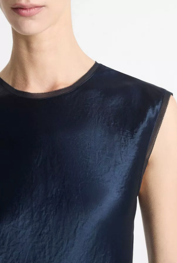 Satin Cap-Sleeve Slip Dress-Clothing-Vince-Deep Patina-XXS-Mercantile Portland