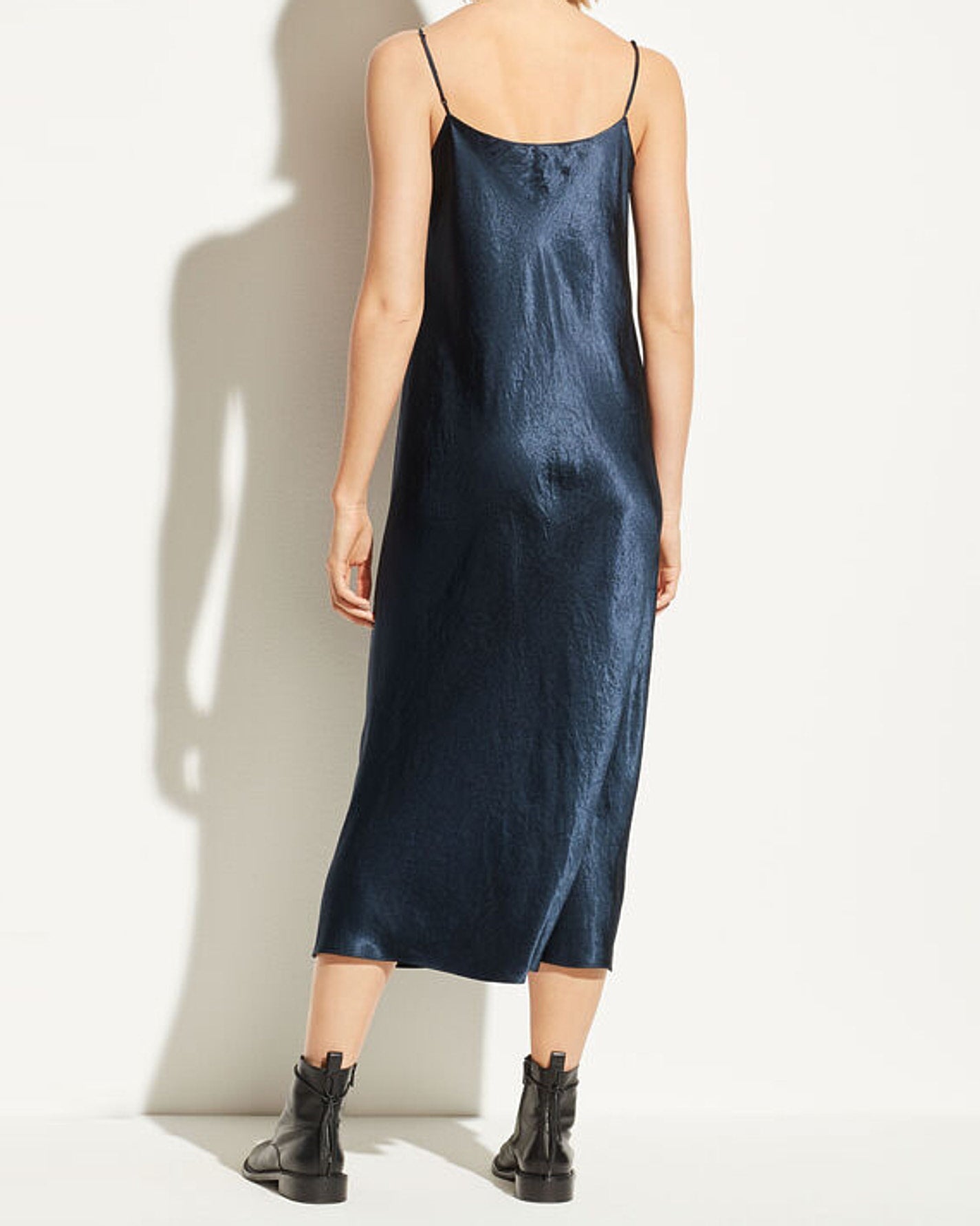 Satin Slip Dress-Clothing-Vince-Coastal Blue-XS-Mercantile Portland