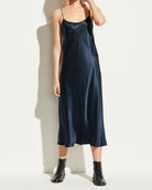 Satin Slip Dress-Clothing-Vince-Coastal Blue-XS-Mercantile Portland