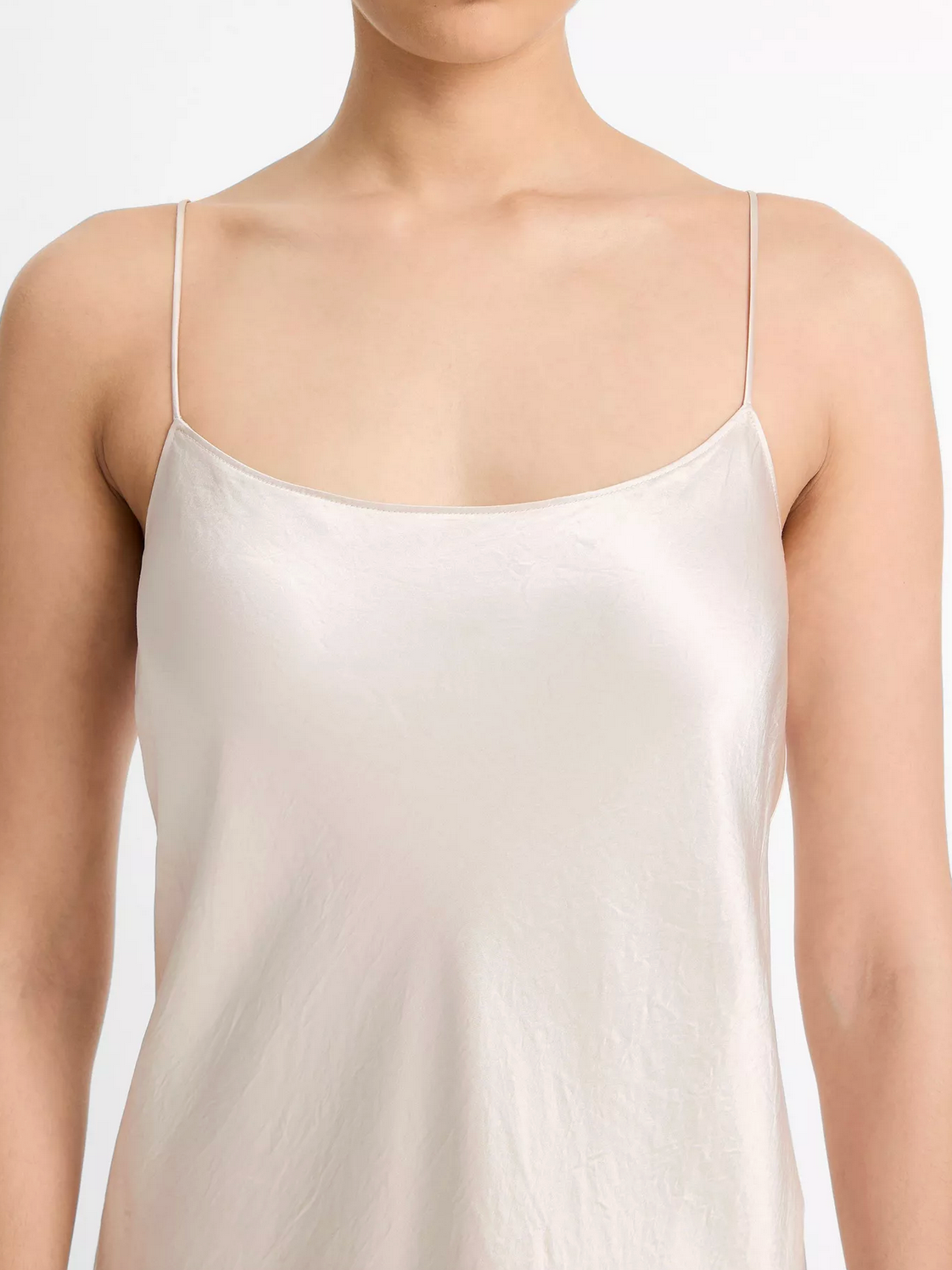 satin slip dress vince Women's Satin Slip Dress, Coastal Blue, Size XL