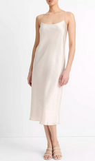 Satin Slip Dress-Dresses-Vince-Champagne-M-Mercantile Portland