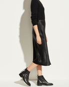 Satin Slip Skirt-Skirts and Shorts-Vince-Black-XS-Mercantile Portland