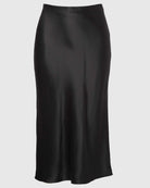Satin Slip Skirt-Skirts and Shorts-Vince-Black-XS-Mercantile Portland