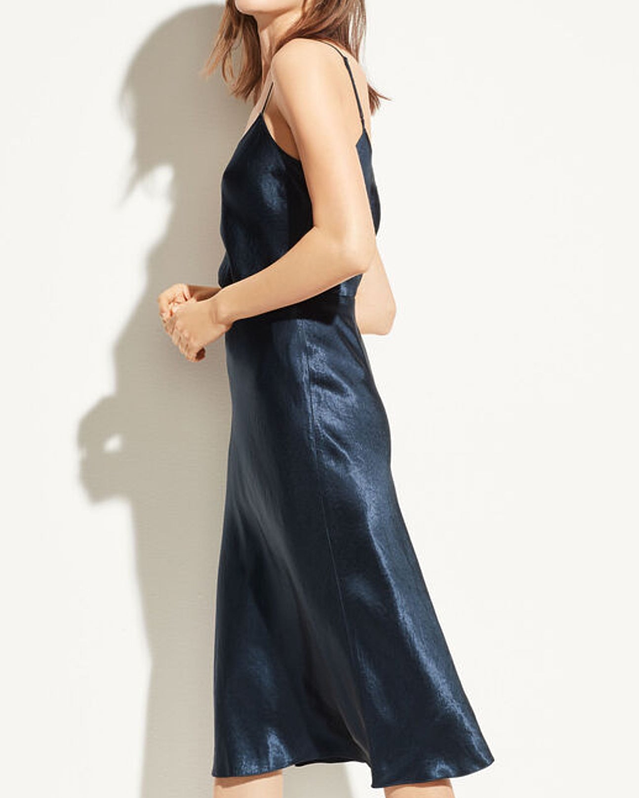 Satin Slip Skirt-Skirts and Shorts-Vince-Black-XS-Mercantile Portland