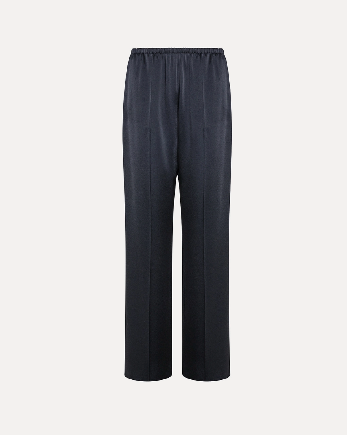 Satin Straight-Leg Pant-Clothing-Forte Forte-Abisso-0-Mercantile Portland