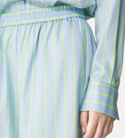 Satin Stripe Wide Leg Pant-Clothing-Forte Forte-Nuage-0-Mercantile Portland