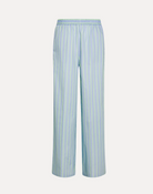 Satin Stripe Wide Leg Pant-Clothing-Forte Forte-Nuage-0-Mercantile Portland