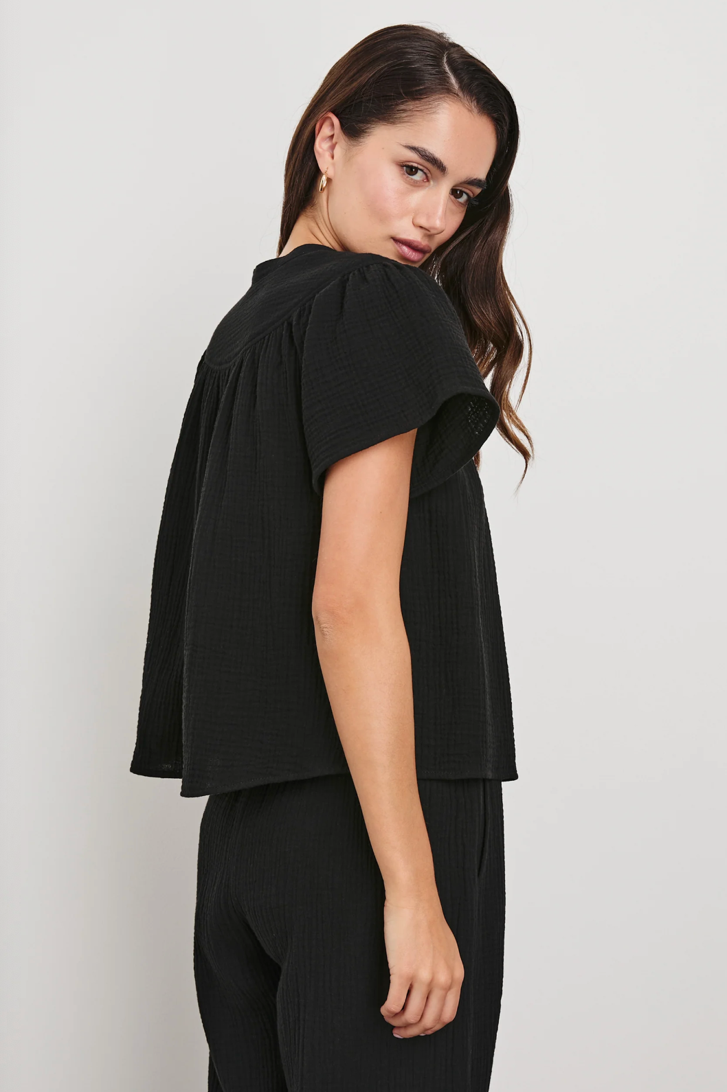 Sayer Shirt-Clothing-Rails-Black-XS-Mercantile Portland