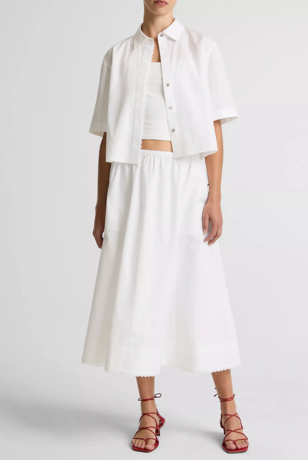 Scallop-Detail Cotton Midi Skirt-staging-Vince-XXS-Optic White-Mercantile Portland