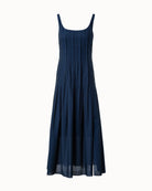 Scoop Neck Dress-Dresses-Akris Punto-Navy-2-Mercantile Portland