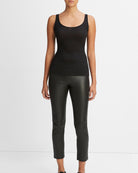Scoop Neck Tank-Tops-Vince-Black-XS-Mercantile Portland