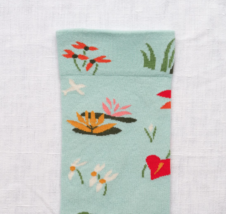 Semis Socks-Socks-Bonne Maison-Aqua-36/38-Mercantile Portland