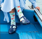 Semis Socks-Socks-Bonne Maison-Aqua-36/38-Mercantile Portland