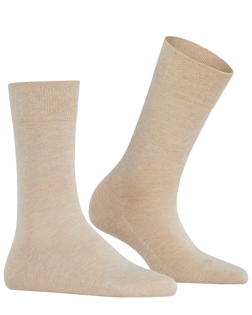 Sensitive London Socks in Sand Melange-Socks-Falke-5/7.5-Mercantile Portland